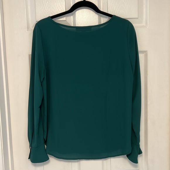 Loft Green Ruffle Blouse - Picture 5 of 5